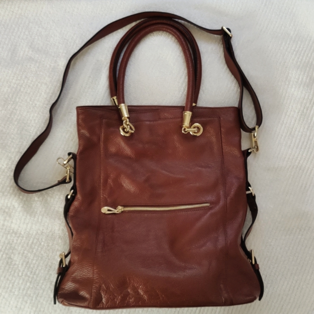 Handbag-Kristen Bell for Erica Anenberg, Brown, large